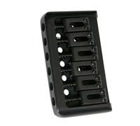 Sella Per Chitarra A 6 Corde Da 75 Mm Con Rullo Fisso In Metallo, Ponte Con Sella Rigida, Caricamento Dall'alto (Color : Black)