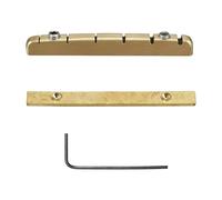 Sella per chitarra in ottone, regolabile in altezza per la sostituzione di 6 corde, offre una migliore stabilità della voce, attrezzi inclusi, sella elettrica