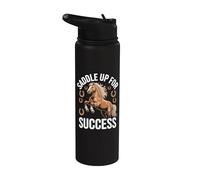 Sella per il successo Inspirational Horse Stainless Steel Insulated Water Bottle