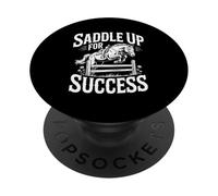 Sella per il successo Motivazione del salto del cavallo PopSockets PopGrip Adesivo