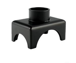 Sella per martinetto a bottiglia in acciaio per sollevamento asse auto rimorchio camper adatta per assi a tubo quadrato rotondo da 5,1 cm, 7,6 cm, 10,2 cm