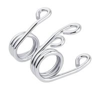 Sella per moto cromata da 5,1 cm a forbice, molle per sella, adatta per Harley Chopper Bobber Custom