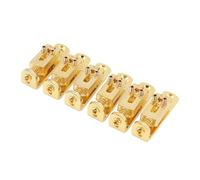 Sella per ponte per chitarra, 6 pezzi, set di sellette per chitarra elettrica regolabili in altezza, parte di ricambio in lega di zinco con ponte a rullo, per chitarre a 3, 4, 5, 6, 7 corde, scatola