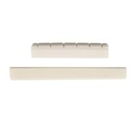 Sella per ponte per chitarra in osso a 6 corde e dado ricambio per chitarra, accessori per sella per ponte in osso vuoto e