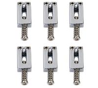 Sella per ponte tremolo, parti di ricambio per chitarra elettrica, in lega di metallo, per Fender Stratocaster, finitura cromata, riparazione e aggiornamento fai da te (6)