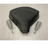 SELLA PICCOLA LYCETTE SOLO SEAT-BSA BANTAM D1/D3 PELLE NERA E MOLLE CROMATE