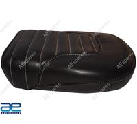 Sella Posteriore Pillion Nero In Pelle Per Royal Enfield Classic 650