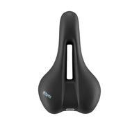 Comoda sella da bicicletta Float Athletic Sella Royal con canale ( Nero )