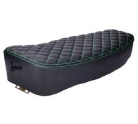 Sella Schmitt trapuntato nero / verde Simson S50 / S51 / S70