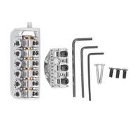 SELLA SELLA Stringa a 6 corde per chitarra per chitarra senza testa con un dispositivo di stringa accessori universali per il materiale di ferro in lega di zinco elettrico per (Argento)