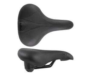 SELLA SELLINO BICI DA DONNA MTB DA PASSEGGIO MTB WAG E-BIKE CON ELASTOMERI NERA