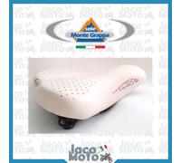 SELLA Sellino BICI MONTEGRAPPA AMERICA per BICICLETTA CITY BIKE in PELLE Crema