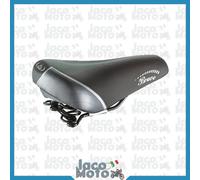SELLA Sellino BICI MONTEGRAPPA BRAVO SOFT per BICICLETTA CITY BIKE in PELLE Nera