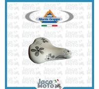 SELLA Sellino BICI MONTEGRAPPA Happy Flowers City Bike Donna con MOLLE Bianca