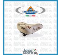 SELLA Sellino BICI MONTEGRAPPA Happy Flowers City Bike Donna con MOLLE Crema