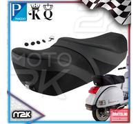 SELLA SELLONE BIPOSTO NERA LUSSO PER PIAGGIO VESPA VESPONE PX ARCOBALENO 125