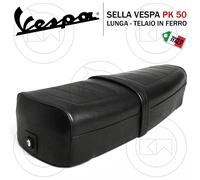 SELLA LUNGA PIAGGIO VESPA PK XL/RUSH 50-125 BASE IN PLASTICA E GONNELLINO