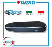 Sella Touring Delta Nero / Bianco Sport Per Piaggio Vespa 50 L V5A1T