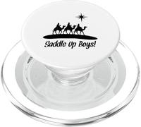 Sella Up Boys Nascita di Gesù Tre Wisemen Cowboy Theme PopSockets PopGrip per MagSafe