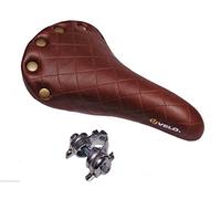 Sella Velo Plush Vintage 6067 P C/Molle + Morsetto Bici Epoca - R - Marrone