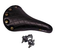 Sella VELO PLUSH VINTAGE 6067 P Con Molle + Morsetto Bici Epoca - R - Nero