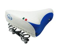 Cucuba® Sella Vintage Montegrappa Originale in Pelle Sintetica con Doppia Molla MOD Export 1750 (Colore: Blu/Bianco)