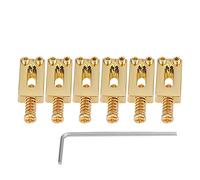 Selle Di Tremolo In Metallo Per Chitarra Elettrica Set Di Sei Con Altezza E Distanza Regolabili E Chiave Incl Ideali Per Appassionati E Musicisti Colore Oro