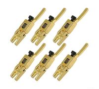 Selle in metallo sostenibile, 6 pezzi, stile vintage, bloccate per un uso duraturo (argento)