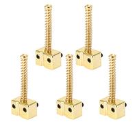 Selle per corde da ponte, viti a molla resistenti in lega di zinco compensate, regali di Natale per principianti per i fan degli insegnanti di musica per bambini(Golden)