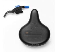 Selle Royal, Sella per bicicletta Drifter Strengtex, Royalgel, doppia molla, nero/argento, con spazzola per catena maxxi4you