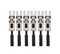 Selle Tremolo per Ponte Roller 6 Pezzi, Selle per Corde per Chitarra Elettrica, Costruzione in Lega di Zinco con Chiave, Sostituzione per Ponte per Chitarra Floyd Rose, (Argento)