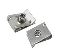 SellGood Dado a Mano 10 pz Clip di Tipo U in Acciaio Inox con Filettatura M6 M5 M4 M8 8mm 5mm 6mm 4mm Dadi Reed per Auto Moto Scooter ATV Ciclomotore (Color : M5)