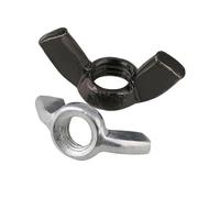 SellGood Dado a Mano 2-10 Pezzi M3 M4 M5 M6 M8 M10 M12 Dado ad Alette Nero Dado a Griffe Serrato a Mano Vite a Farfalla Tappo(5pcs,M8-Black Zinc)