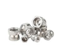 SellGood Dado a Mano 2-10 Pezzi M6 M8 M10 M12 Dado a Strappo Taglio a Strappo Twist 304 Tappo Dado in Acciaio Inossidabile(M6-10pcs)
