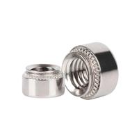 SellGood Dado a Mano 5-50 Pezzi 304 Acciaio Inossidabile autobloccante Dado Inserto pressa Rivetto Dado M2 M2.5 M3 M4 M5 M6 M8 M10 per Montaggio lamiera(M4-1-1.0mm-50pcs)