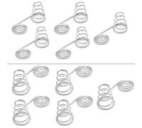 SellGood Molle Metalliche 10 Pezzi di Molle di conversione della Piastra di nichelatura del Contatto a Molla di conversione da Negativo a Positivo della Batteria Molle Metalliche(9x23)