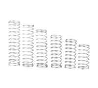 SellGood Molle Metalliche 10 Pezzi/Lotto 1,0 mm Acciaio Inossidabile Piccola Molla di Compressione OD 5-15 mm Lunghezza da 15 mm a 50 mm Molle Metalliche(30mm,13MM_1.0MM)