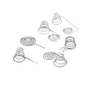 SellGood Molle Metalliche 5 Pezzi AA Batteria Bobina negativa e positiva Piastra di Contatto a Molla Molla in Filo di Nichel Molle Metalliche(FW-DCTHFZ9X23)