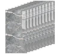 Selling Depot Carta da parati adesiva 3D grigio effetto marmo Premium - Set 20 fogli (60x30cm, 3.6mq) autoadesiva, impermeabile, fonoassorbente - camera, cucina, bagno, pareti fai da te, 1525S20
