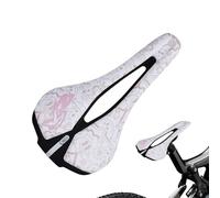 Sellino da ciclismo traspirante traforato - sella impermeabile per ciclismo su strada e montagna, alla, con artistici, comodo cuscino da equitazione per donne per viaggi, fitness