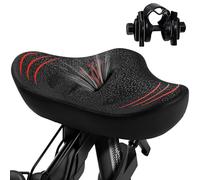 Sellino per bicicletta oversize per uomo e donna, cuscino per bicicletta senza naso extra largo, impermeabile, confortevole, in memory foam, adatto per bici Peloton, cyclette, bici da città