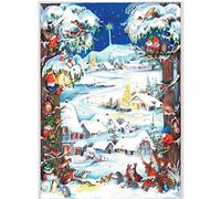 Sellmer - Calendario dell'Avvento con nani e villaggio innevato