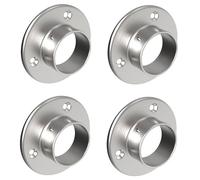Sellon24® 4 x raccordo a parete in acciaio inox per tubo Ø 42,4, raccordo da parete a pavimento, flangia V2A, adattatore per piedini, ringhiera S24U-0505-042-B