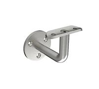 Sellon24 Configuratore per corrimano in acciaio inox 42,4, accessorio per scale, corrimano da parete, supporto per corrimano, raccordo ad arco angolare, tubo in acciaio inox V2A, ringhiera smerigliata