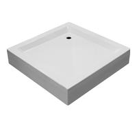 Sellon24 Piatto Doccia in Acrilico con Piede di Supporto 16 cm Set Completo