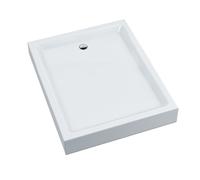 Sellon24 Piatto Doccia in Acrilico con Piede di Supporto 16 cm Set Completo