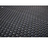 Sellon24 Polyrattan Balkonverkleidung Sichtschutz Balkonsichtschutz Anthrazit Braun Weiß Schwarz Kupfer Grün Meterware Balkonbespannung 17,49€ / Quadratmeter (H 100cm, RD03 - Anthrazit)