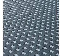 Sellon24® - Rivestimento in PE-rattan per balcone e terrazza, effetto rattan, protezione dal vento per balcone e giardino (17,99€/m²) (RD23 grigio e scuro, 120)