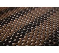 Sellon24® - Rivestimento per balcone in polietilene, effetto rattan, fornisce protezione da sguardi indiscreti e dal vento, adatto per balconi, terrazze e giardini (RD06 marrone e nero, 90)