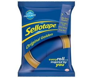 Sellotape 1443306 Originale Dorato Nastro 24mm X 66m Confezione 6